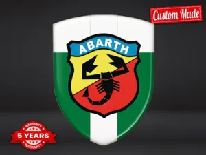 Fiat Abarth Pegatina Silicona Diseño Máximo Estilo Pro Duradero